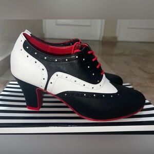 Red Bottoms that LAST! Rare Lola Ramona Retro Ava Bowling Heels Copenhagen 38